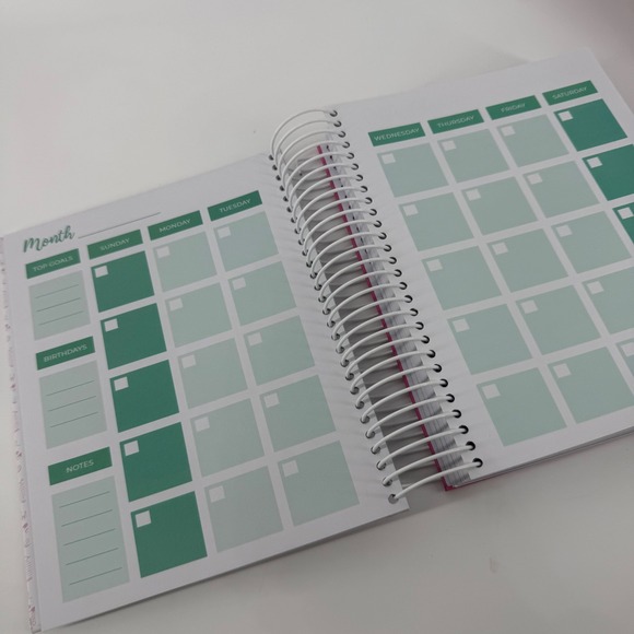 The Nursing Student Planner Pink Spiral Bound Daily Undated Organizer